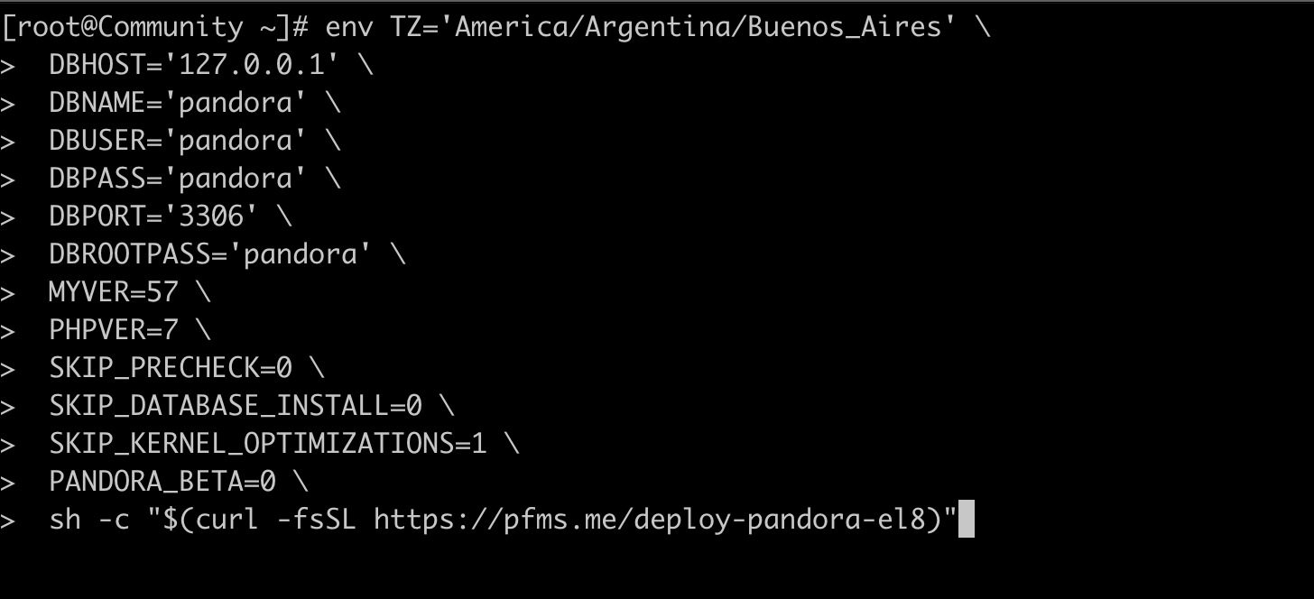 PandoraFMS Community Instalacion SITS Latam